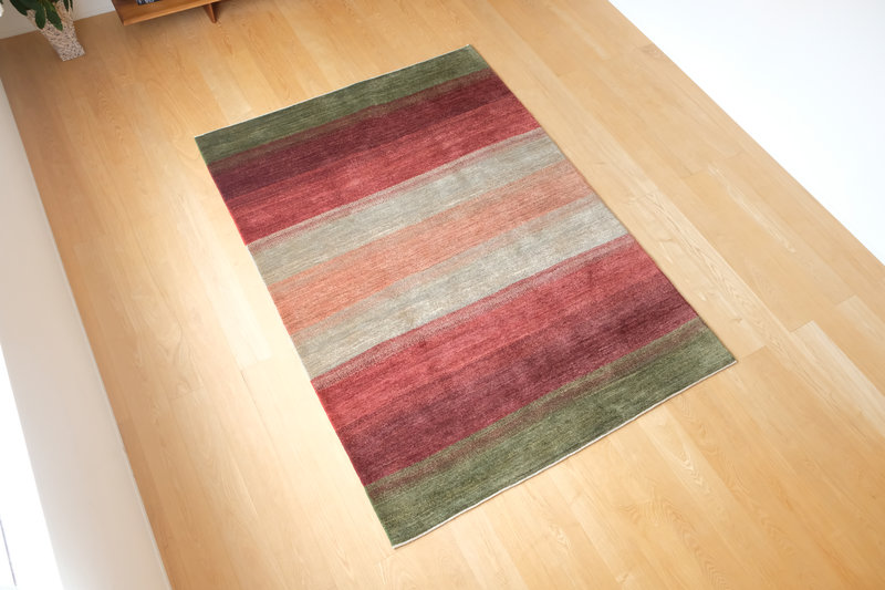 草原に沈む夕日