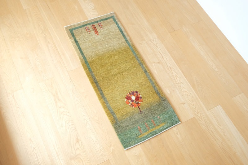 グリーンの生命の樹のギャッベ