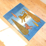 虎が描かれたギャッベ