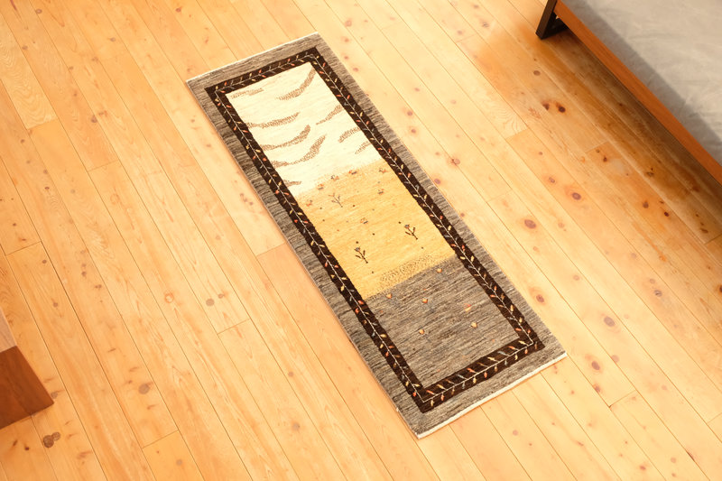 風景画のランナーサイズギャッベ