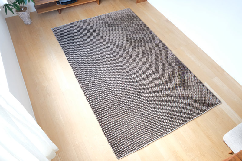 格子編みギャッベ